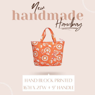 Floral Handmade Tote Bag - Reymey