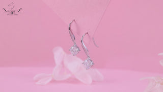 2ct moissanite earring