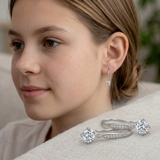 2ct (1ct Each) Moissanite Earrings - Reymey
